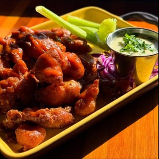 Buffalo Chicken Fritters